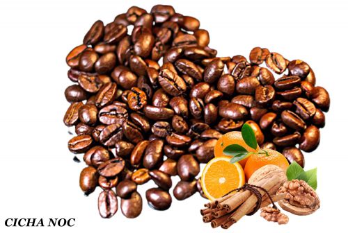 CICHA NOC kawa smakowa - PREZENT NA ŚWIĘTA - cynamon, pomarańcz, orzechy