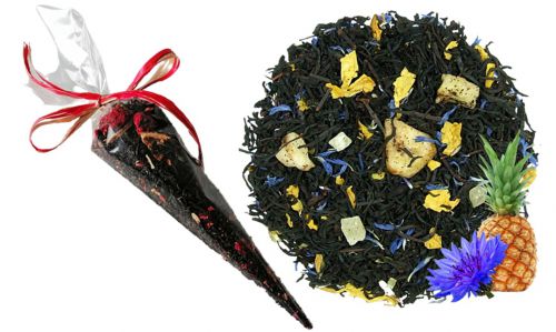 AFRICAN QUEEN  Afrykańska Królowa - herbata czarna aromatyzowana  W ROŻKU na prezent