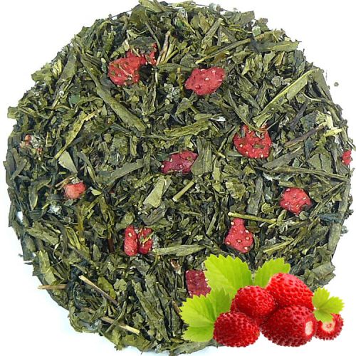 SENCHA POZIOMKOWA - herbata zielona