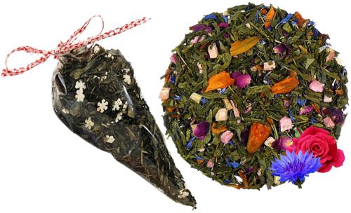 WICHROWE WZGÓRZA - herbata zielona w rożku na prezent, rożek z herbatą