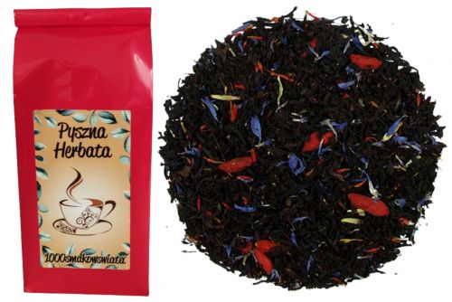ZŁOTO TYBETU - herbata czarna JAGODY GOJI WANILIA torebka 50 g