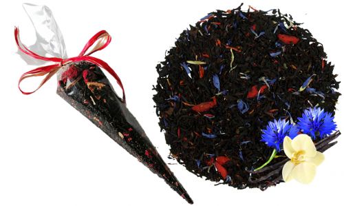 ZŁOTO TYBETU - herbata czarna w rożku na prezent, rożek z herbatą